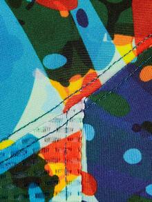 RODEEL 男友风格男士迷彩衬衫速干吸湿排汗长袖防晒衣适合钓鱼户外活动 - 墨綠色 - 查看 6