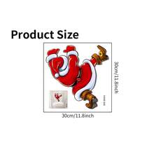 Juego de pegatinas navideñas autoadhesivas para decoración navideña, adecuadas para baños, inodoros, bañeras, ventanas, puertas, etc.