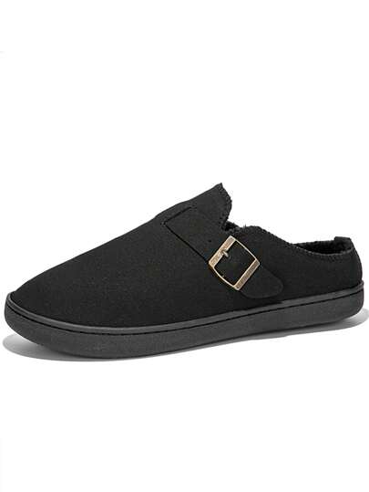 Plus Size Men Lightweight Warm Couple Slippers, Fashionable Home Slippers