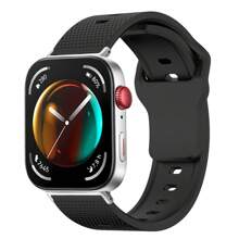 1 pieza Correa deportiva reversible de silicona reemplazable compatible con Huawei Watch Fit 3, banda de reloj inteligente cómoda y transpirable