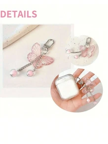 Set de 18 piezas Llavero de mariposa de acrílico rosa, incluye colgante de mariposa, etiquetas de agradecimiento y bolsas de organza, regalos para despedida de soltera, recuerdos de boda, fiesta de cumpleaños con tema de mariposas, fiestas, regalos de fiesta perfectos para eventos con tema de mariposas