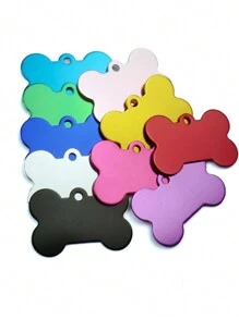 1 Mặt dây chuyền thông tin thú cưng tùy chỉnh, Hình xương chó bằng thép titan cá nhân hóa Thủ công tùy chỉnh, Thẻ chống thất lạc thông tin ID thú cưng tùy chỉnh, Mặt dây chuyền móc khóa trang trí - Nhiều màu - Xem 7