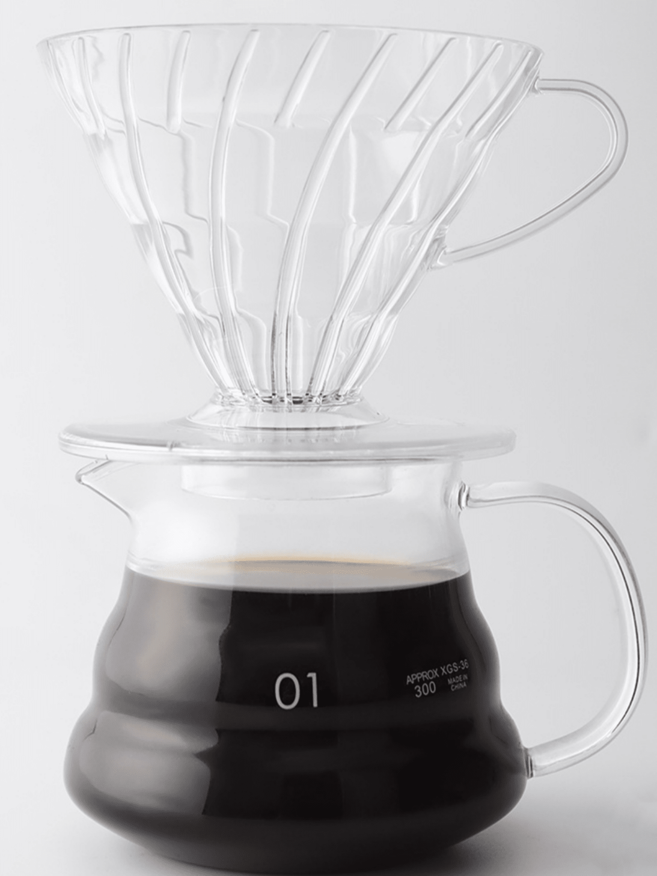 1pc V60 Style Plastic Pour Over Coffee Dripper, Manual Drip Coffee