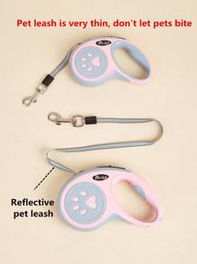 1入組5m可伸縮寵物牽引繩適用於狗狗適用於戶外