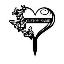 1pc Custom Border Collie Memorial Stake Sign Custom, Pet Grave Markers Sign,Border Collie Sign With Stake,Pet Loss Gift,Sympathy Sign,Remembrance Stake, Personalized Bufterfly Garden Stake, Cat Grave Marker