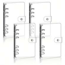 Bìa kẹp tài liệu A6-Ring Budget Binder Trong suốt A6 PVC mềm có bìa kẹp tài liệu có khóa bấm cho các cuộc họp, du lịch và đồ dùng văn phòng - Nhiều màu - Xem 8