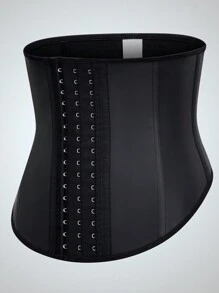 1件装女士束腰带，塑身腰封，收腹提臀，运动束腰带，日常穿着 - 黑色 - 查看 2