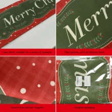 1 件圣诞派对桌布、印花图案桌面装饰垫、长条家用厨房装饰桌布、圣诞装饰亚麻桌旗。 - 彩色 - 查看 7