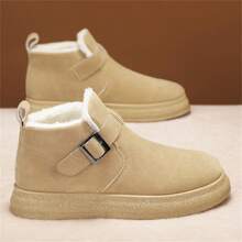 Winter New High-Top Velvet Thick Warm Snow Boots, Retro Round Toe Thick Sole Casual Men Shoes, Lightweight Comfortable Versatile Warm Slip-On Shoes