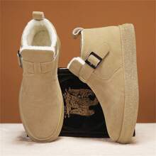 Winter New High-Top Velvet Thick Warm Snow Boots, Retro Round Toe Thick Sole Casual Men Shoes, Lightweight Comfortable Versatile Warm Slip-On Shoes