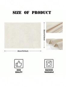 4 件圣诞餐垫，圣诞快乐红色和绿色背景，配金色圣诞树、圣诞老人、松针、雪花、胡桃夹子、圣诞球、一品红，易于清洁，适合室内和室外、圆桌派对用餐 - 綠色 - 查看 2