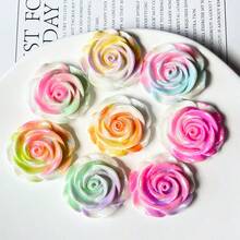 8 件玫瑰冰箱贴 - 可爱的装饰性冰箱贴，适用于厨房办公室白板储物柜和洗碗机 - 完美的母亲节礼物、家居装饰和厨房配件 - 彩色 - 查看 2