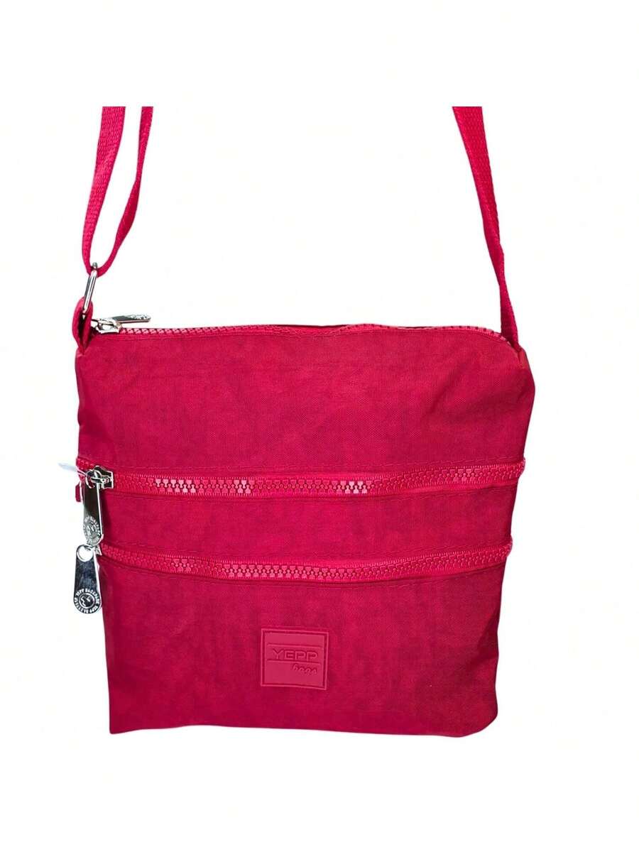 Women's Plain Crossbody Shoulder Bag With 3 Compartments SHEIN UK