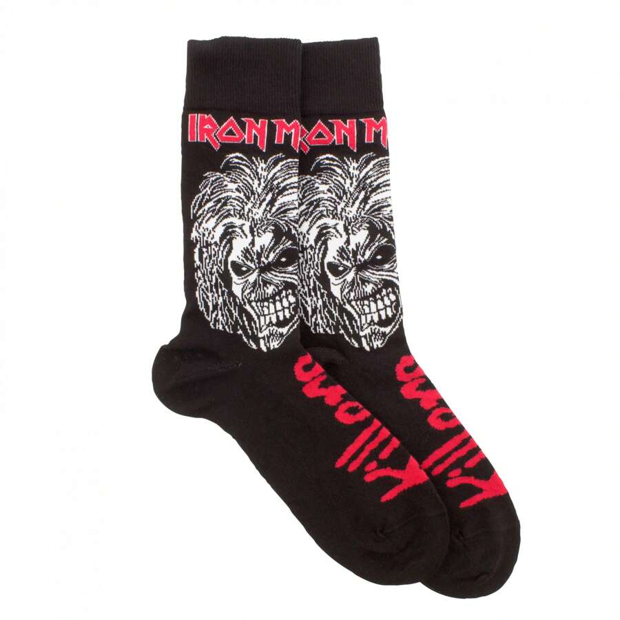 IRON MAIDEN Iron Maiden Killers Eddie Crew Socks SHEIN USA