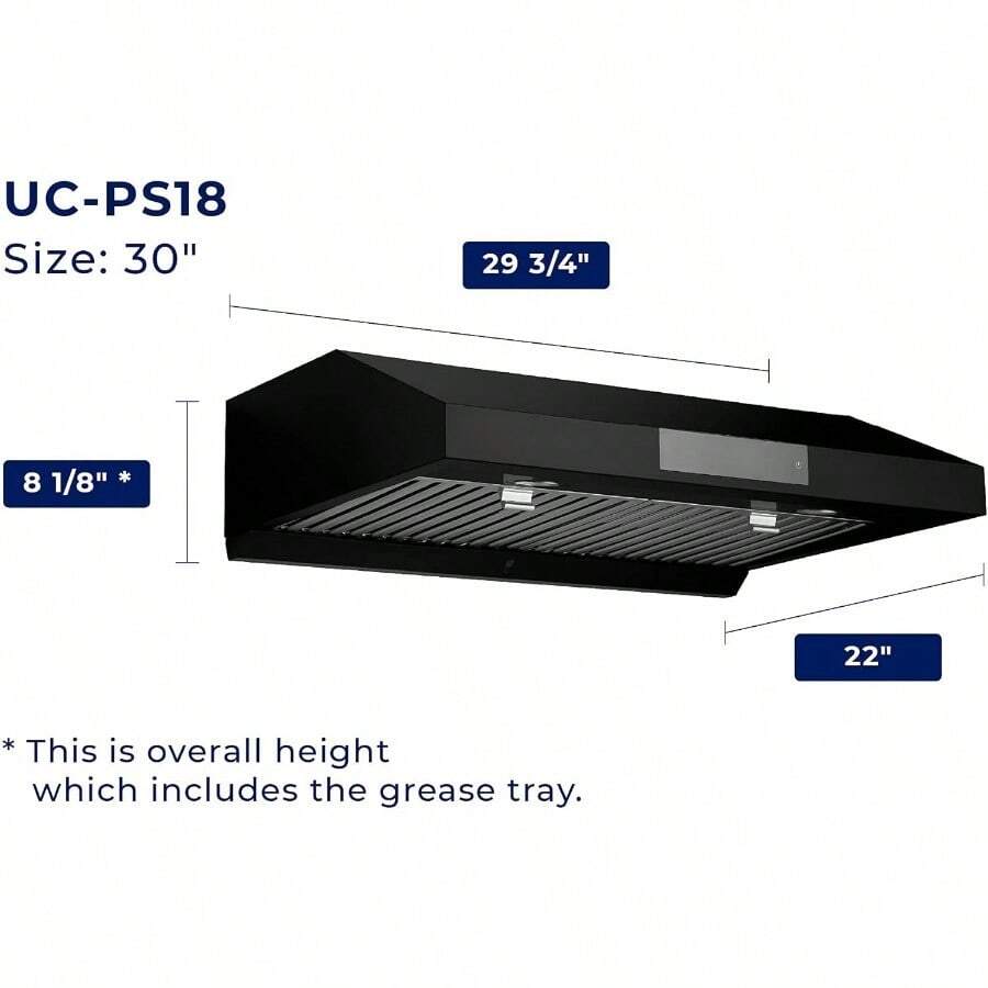 Range Hood 30 Inch Under Range Hood 30 Inch, Stainless Steel