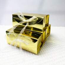 10pcs Green/Red/Blue Gift Box Birthday Party Wedding Shower Christmas Package Chocolate Cookies Cake Decoration With Ribbon