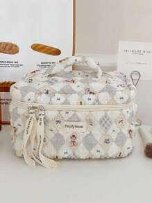 1 Túi đựng đồ trang điểm du lịch họa tiết dễ thương, Túi đựng mỹ phẩm đa năng, Túi đựng cọ mỹ phẩm di động có khóa kéo đựng son môi, cọ, đồ chăm sóc da, điện thoại di động, túi đựng đồ trang điểm Túi đựng đồ trang điểm Túi đựng đồ trang điểm nhỏ du lịch Hộp đựng đồ trang điểm nhỏ Phụ kiện Giá đựng đồ trang điểm Túi đựng cọ Hộp đựng đồ trang điểm Túi đựng mỹ phẩm Đồ dùng thiết yếu khi đi du lịch Phụ kiện cho nữ Đồ dùng khi đi du lịch Túi đựng đồ trang điểm Túi đựng đồ trang điểm Túi đựng đồ trang điểm - Nhiều màu - Xem 6