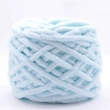 1 Stück 100 Gramm super weiche Chenillegarn, 55% Acryl 45% Polyester dickes Garn zum Handstricken, grobe Chenillegarn-Stränge für Arm-Stricken, riesiges dickes, weiches, flauschiges Garn, großes Plüschgarn