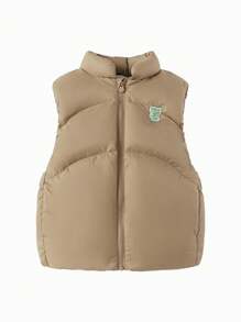 Balabala Boys' & Girls' Down Vest Cute And Warm Winter 2024 Outerwear