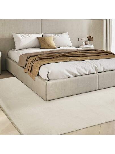 Piece Zachte Tapijt Living Room, Smooth Made Of Rabbit Fur Short Pile Non Slip, Moderne Anti Slip Bedroom, Luxurious Room ation, Fluffy Area view 10