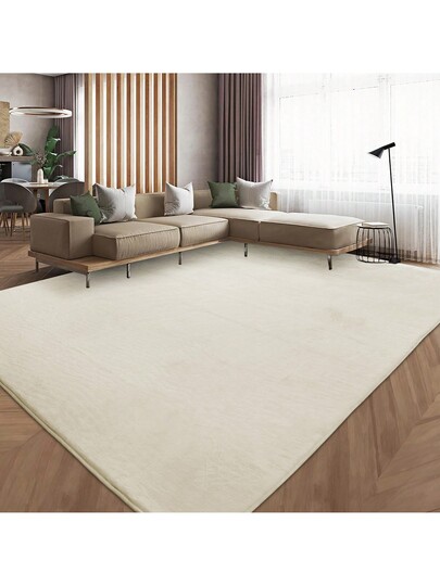 Piece Zachte Tapijt Living Room, Smooth Made Of Rabbit Fur Short Pile Non Slip, Moderne Anti Slip Bedroom, Luxurious Room ation, Fluffy Area view 9