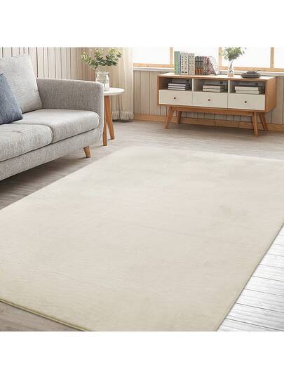 Piece Zachte Tapijt Living Room, Smooth Made Of Rabbit Fur Short Pile Non Slip, Moderne Anti Slip Bedroom, Luxurious Room ation, Fluffy Area view 8