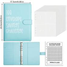 Thử thách phong bì 100 ngày Bìa cặp đôi tiết kiệm Thử thách Bìa cặp đôi tiết kiệm $5.050 Sổ tay ngân sách Phong bì tiền - A5 - Xem 12