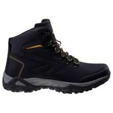 Hi-Tec Mens Medin Mid Cut Walking Boots (Black/Lime) - Black - View 3