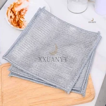 Kit 5 Panos De Limpeza De Cozinha Fogão Reutilizável/Toalha Louça/Panos DomésticO/Lavagem De Aço