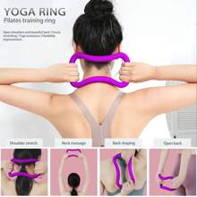 ACTIVE FOREVER 5 In 1 Yoga Block Set - Enhance Balance And Flexibility With Yoga Blocks, Strap, Wheel, And Stretch Ring - Your Complete Solution For Improved Well Being - Purple - View 4