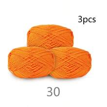 3 件/套 50 克腈纶纱线柔软保暖 DIY 针织材料适用于围巾、玩偶、冬季礼物 - 彩色 - 查看 29