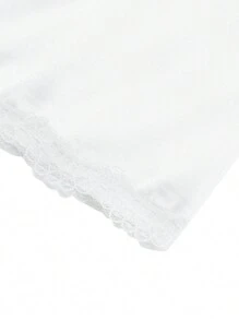 Women Half Slip Underskirt, Solid Color Elastic Waist Inner Lining For Midi Skirt - White - View 7