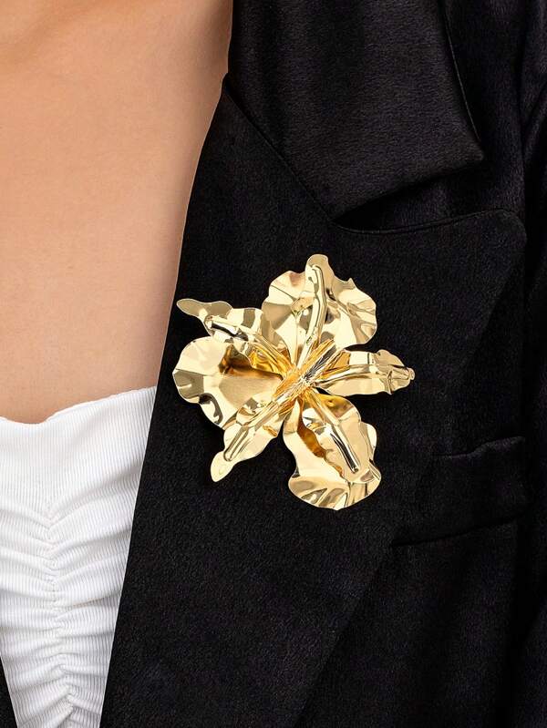 Asymmetrical Large Flower Brooch, Exquisite & Elegant Design, Suitable For Women Valentines,Mom,Mother,Mother's Day,Gift