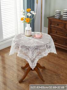 1 pieza Mantel con bordado floral