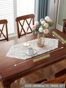 1 pieza Mantel con bordado floral