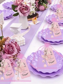 Set de 18 piezas Llavero de mariposa de acrílico rosa, incluye colgante de mariposa, etiquetas de agradecimiento y bolsas de organza, regalos para despedida de soltera, recuerdos de boda, fiesta de cumpleaños con tema de mariposas, fiestas, regalos de fiesta perfectos para eventos con tema de mariposas