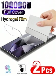 2 Stück HD Vollabdeckung Hydrogel Bildschirmschutzfolie kompatibel mit iPhone/ Galaxy//Redmi A16 S24 S23 16 15 14 M31 M51 A04 A05 A04S A20E A05S A03S M32 A42 M42 A22 A12 A13 A14 A24 M14 A15 A21S A02S A20S A25 A31 A32 A33 A34 A41 A42 F42 F22 A51 A52 A53 A53 A54 M31S A71 A74 A8S A40S A30 A20 A50 A30S A60 A14, weiche Folie, kein gehärtetes Glas, Geschenk zum Geburtstag, für Familie, Freunde, Handybildschirmschutz, Handyzubehör, wasserdicht, stoßfest, kratzfest, abriebfest