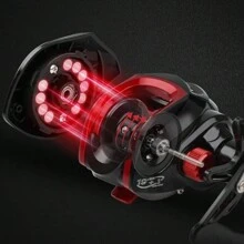 Fishing Kit 10kg Reel 19 Roll Anti-Hair + 1.80 Carbon Rod - Black - View 3