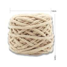 1 Stück 100 Gramm super weiche Chenillegarn, 55% Acryl 45% Polyester dickes Garn zum Handstricken, grobe Chenillegarn-Stränge für Arm-Stricken, riesiges dickes, weiches, flauschiges Garn, großes Plüschgarn