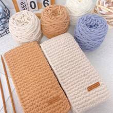 1 Stück 100 Gramm super weiche Chenillegarn, 55% Acryl 45% Polyester dickes Garn zum Handstricken, grobe Chenillegarn-Stränge für Arm-Stricken, riesiges dickes, weiches, flauschiges Garn, großes Plüschgarn