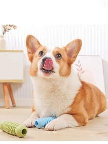 1pc Đồ chơi nhai cho chó mèo mới Đồ chơi gặm nướu Đồ ăn vặt Đồ chơi giải đố Làm sạch răng Gậy cắn - Nhiều màu - Xem 2