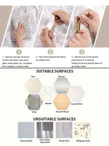 1 个粘钩、毛巾钩、衣帽钩、不锈钢拉丝墙钩，用于在浴室和卧室悬挂浴袍海绵、挂钩配件、辅助挂钩、重型挂钩。用它来悬挂外套、衣服、植物、园艺工具、厨房用具、平底锅、花盆、餐具、勺子、帽子、毛巾、浴袍钩和壁挂式架子。非常适合您的卧室、浴室、教室、车库、公寓 - 彩色 - 查看 2