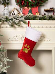 1 Pc Christmas Gold Velvet Cloth Letter Christmas Stockings Decoration, Red High-End Gold Velvet Letter Stockings Diy Name Christmas Stockings, Mother Gift Stockings, Creative Christmas Tree Ornaments, Holiday Party Atmosphere Decoration Props, Candy Gift Bags, Christmas Decorations, Home Decoration Room Decor Winter Christmas Decorations Home Christmas Gifts Christmas Decor