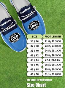 Men's Custom Logo Custom Name Loafers, Tennessee Football Designed Lightweight Comfortable London Sole Canvas Shoes For Spring, Summer, Autumn And Winter, Slouchy Loafers, Personalized Fun Unique Gift For Mom/Dad/Her/Him/Girlfriend/Boyfriend/Wife/Husband/Friend