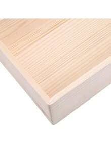 1pc Wooden Storage Box - Handcrafted, Jewelry & Cosmetic Organizer, Desk Accessory, Keepsake Case With Ample Storage Space For Home Organization Wooden Storage Box, Ideal For Jewelry & Makeup, Multipurpose Desktop Organizer With Secure Lid