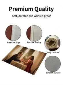 1 szt. spersonalizowanych wzorzystych podkładek, odpowiednich na kolacje przy świecach, rocznice, przyjęcia urodzinowe, podkładki z dowolnym wzorem, wyjątkowy prezent dla ukochanej osoby