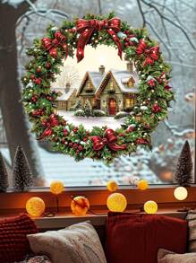 1 miếng dán trang trí vòng hoa, miếng dán tường trang trí, miếng dán tự dính có thể tháo rời, thích hợp cho phòng khách, trang trí phòng ngủ, trang trí nhà cửa, trang trí cửa sổ cửa hàng, miếng dán trang trí không khí ngày lễ, miếng dán, miếng dán tường, miếng dán vinyl để trang trí nhà cửa, vật dụng trang trí mùa xuân làm mới ngôi nhà của bạn, miếng dán trang trí Rama - Nhiều màu - Xem 14