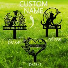 1pc Custom Border Collie Memorial Stake Sign Custom, Pet Grave Markers Sign,Border Collie Sign With Stake,Pet Loss Gift,Sympathy Sign,Remembrance Stake, Personalized Bufterfly Garden Stake, Cat Grave Marker
