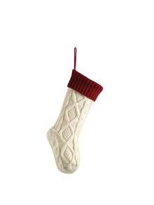 1pc Personalized Embroidered Christmas Stocking, Knitted Family Socks, Christmas Decorative Socks, Essential For Christmas, Personalized Christmas Stockings With Embroidered Names, Personalized Family Christmas Ornaments For Fireplace Decor, Suitable As Christmas Gifts For Family And Friends - Multicolor - View 16
