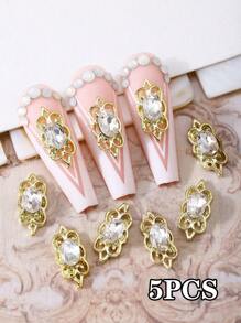 5 chiếc, 10 chiếc, 20 chiếc Vàng và bạc Châu Âu và Mỹ Phong cách sang trọng nhẹ nhàng Cung điện hình bầu dục Móng tay rỗng Hợp kim Kim cương Cổ điển Baroque Đơn giản và đa năng Ba chiều Trang trí nghệ thuật làm móng Hợp kim đính đá Rhinestone Máy khoan móng tay Y2k Phong cách kim loại Trang trí nghệ thuật làm móng DIY Máy khoan móng tay kim loại 3D Kim cương, Phụ kiện trang trí móng tay giả Đá quý làm móng Đồ dùng làm móng Bùa hộ mệnh làm móng - Nhiều màu - Xem 13